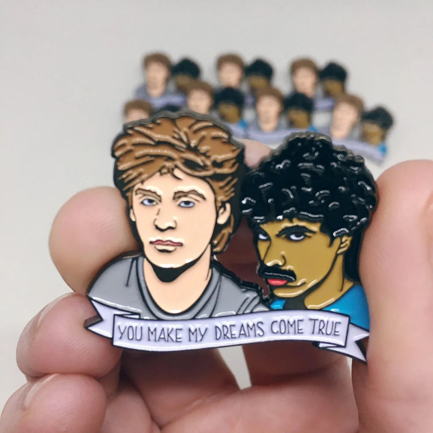 Hall and Oates Enamel Pin