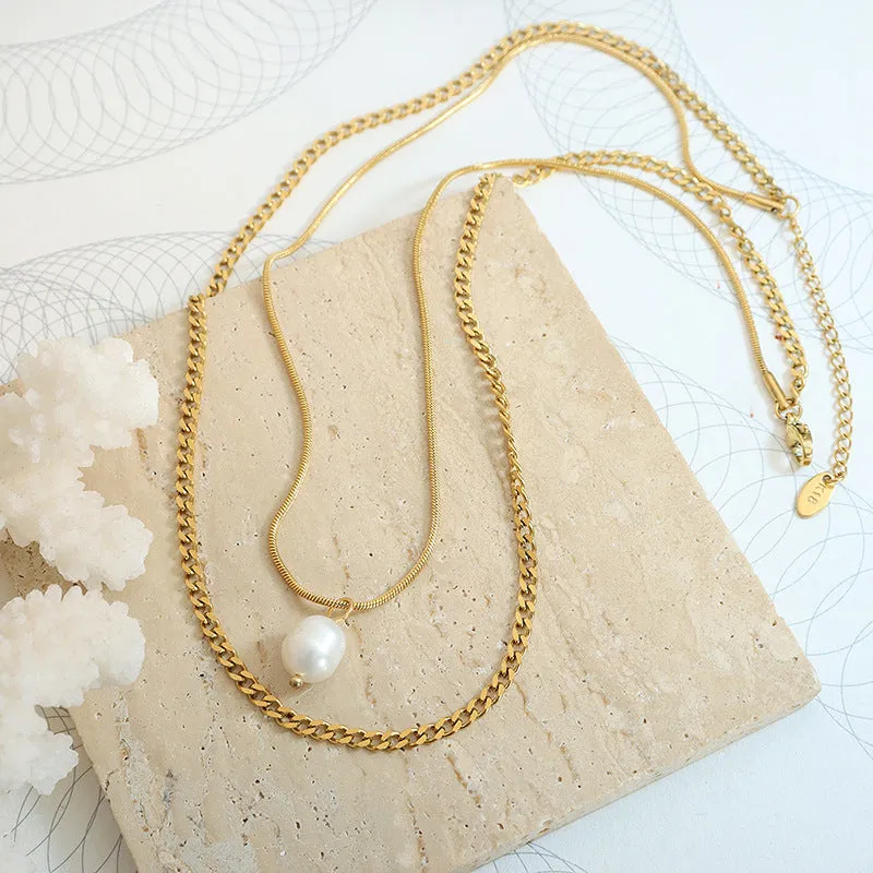 Influencer Three Layered Stacked Necklaces