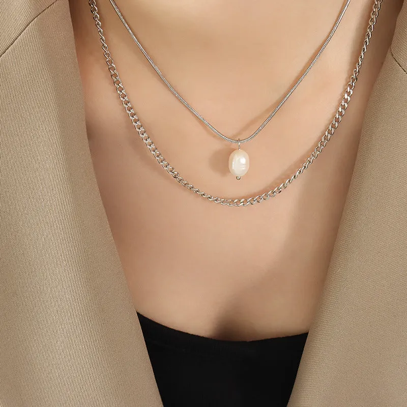 Influencer Three Layered Stacked Necklaces