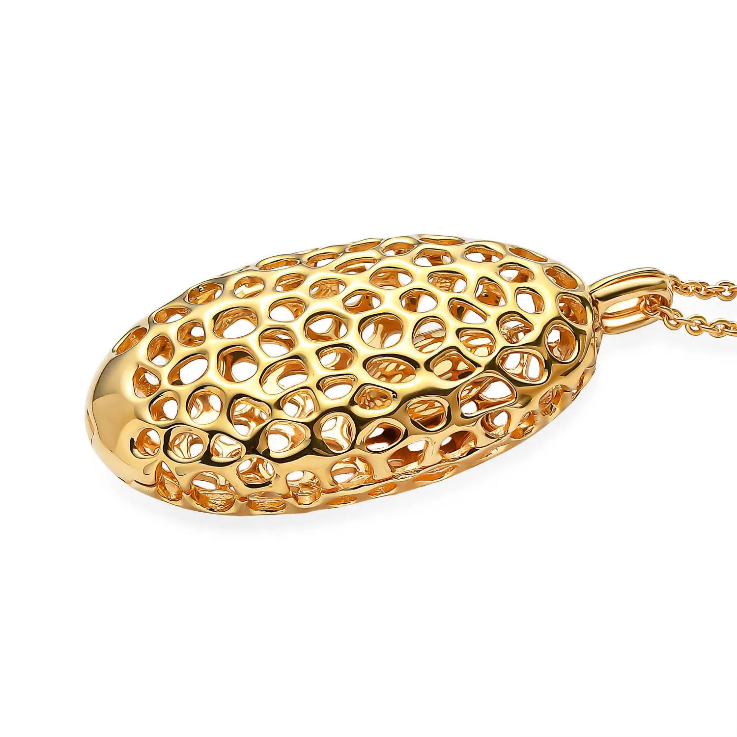 Lattice Disc Locket with FREE Chain