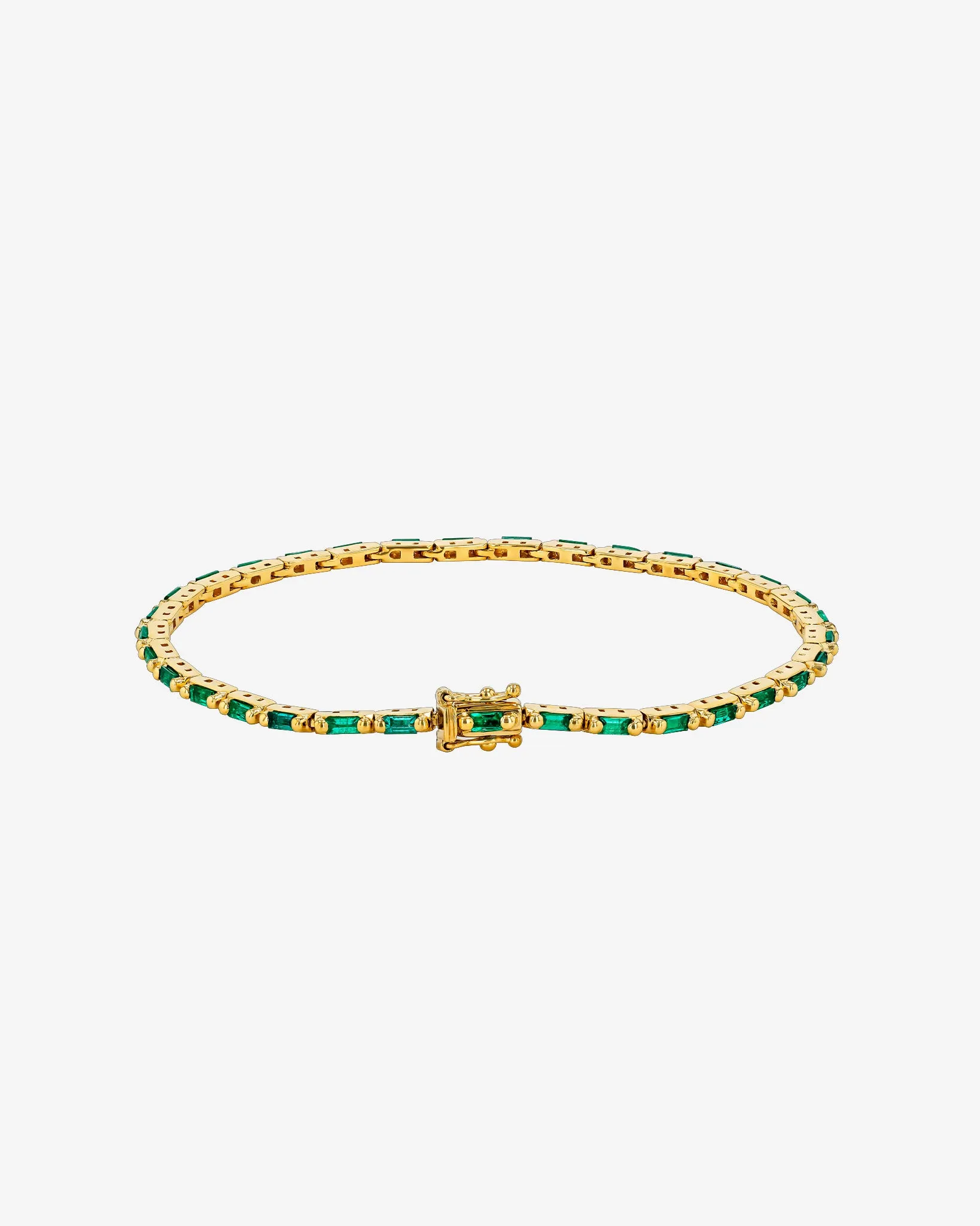 Linear Emerald Tennis Bracelet