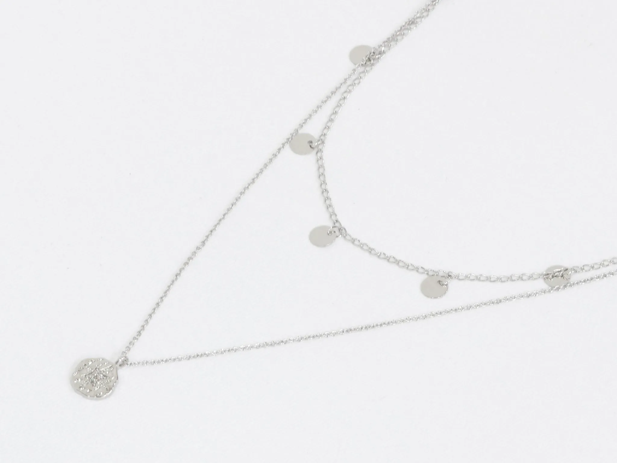 Linette Star Layered Necklace - Silver