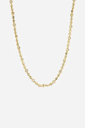 Luv Aj Eclectic Tennis Necklace Gold