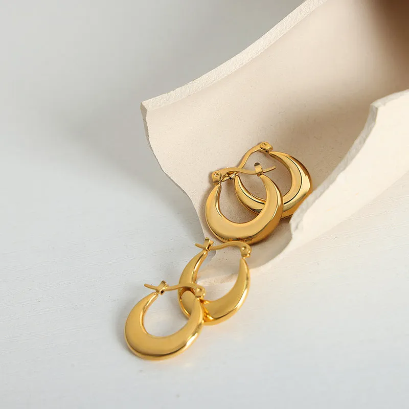 Luxurious 18K Gold-Plated Geometric Earrings for Women