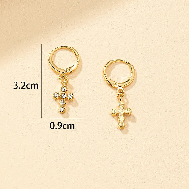 Luxurious Cross Earrings with Personalized Design and Exquisite Style