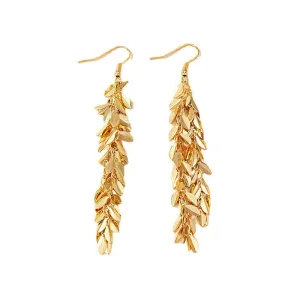 Luxurious Vienna Verve Metal Leaf Earrings - Wholesale Exclusivity