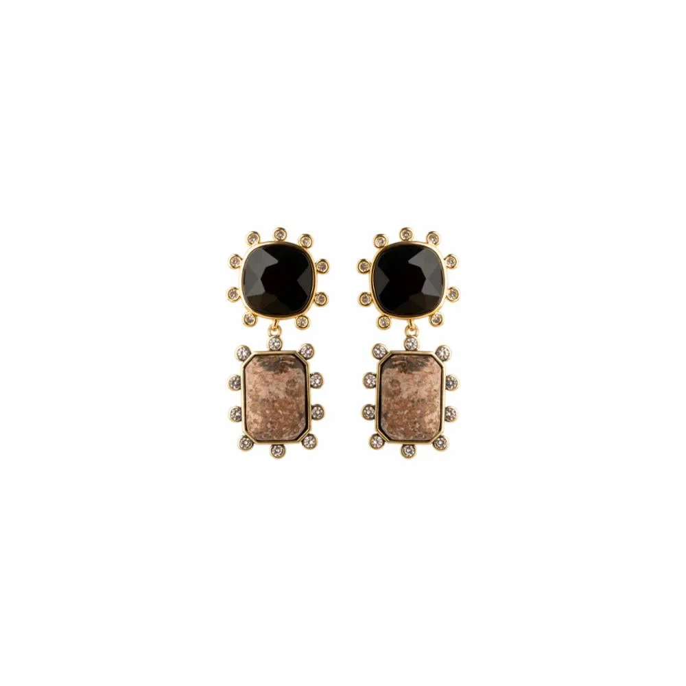 Mignonne Gavigan Fulton Double Drop Earrings in Neutral