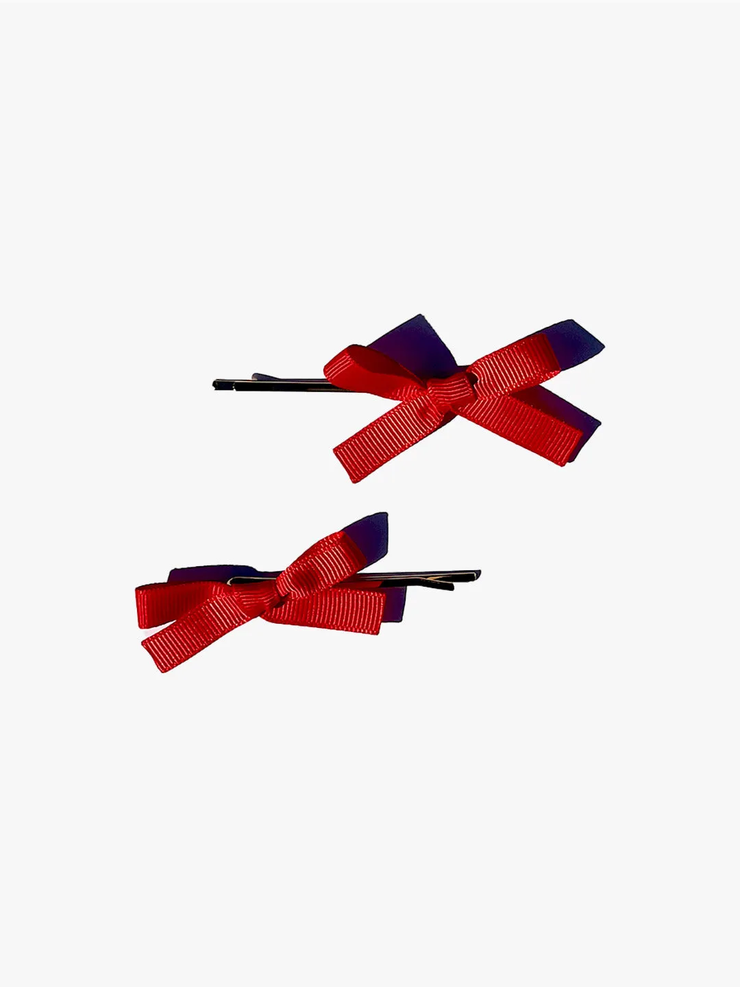 Mini Bow Bobby Pins - Red