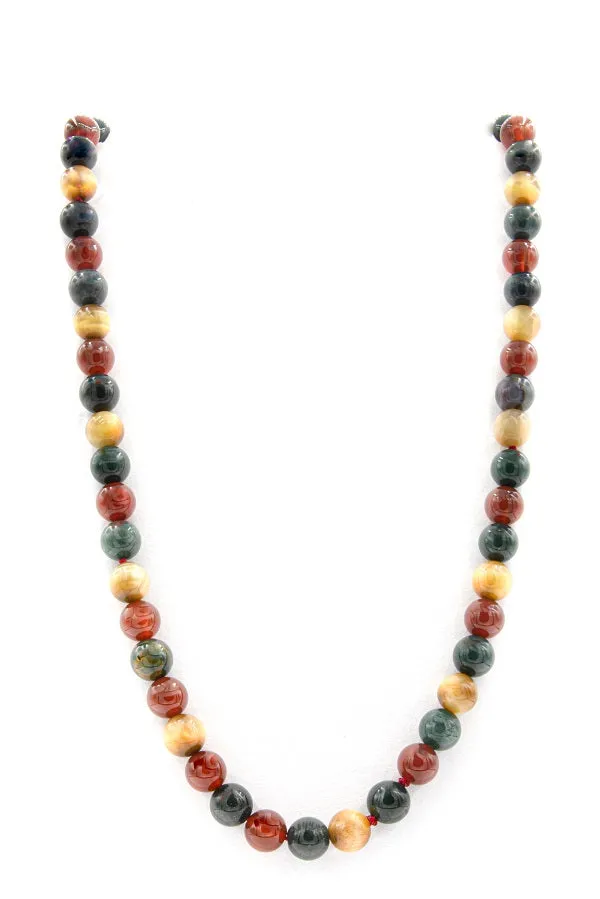 Multi-Color Indigenous Natural Gemstone Necklace