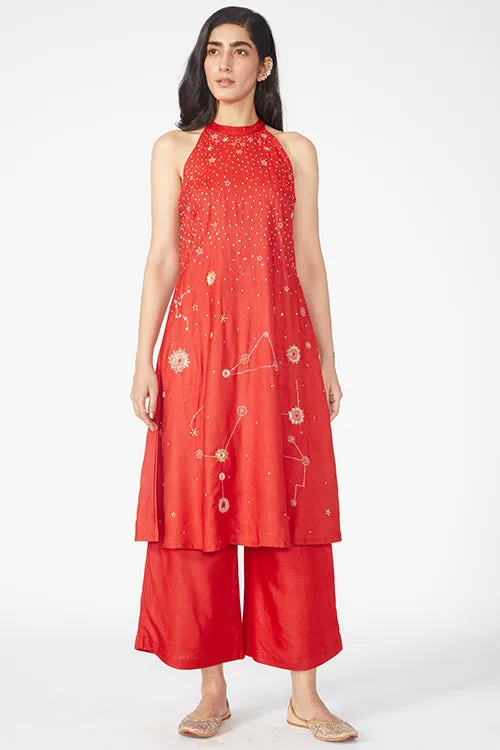 Okhai 'Helios' Embroidered Kurta Pant Dupatta Set