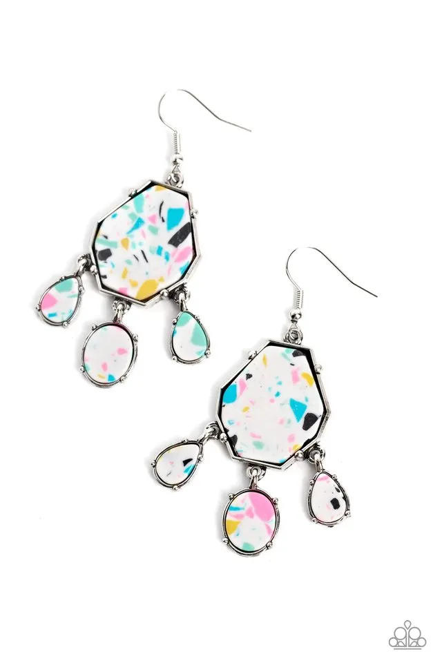 Paparazzi Earring ~ Organic Optimism - White