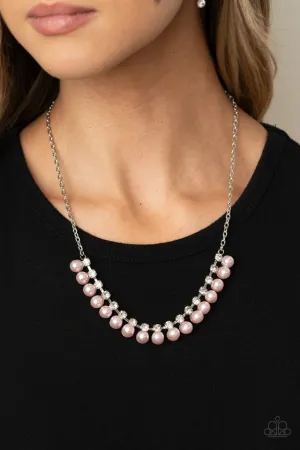 Paparazzi Necklace ~ Frozen in TIMELESS - Pink