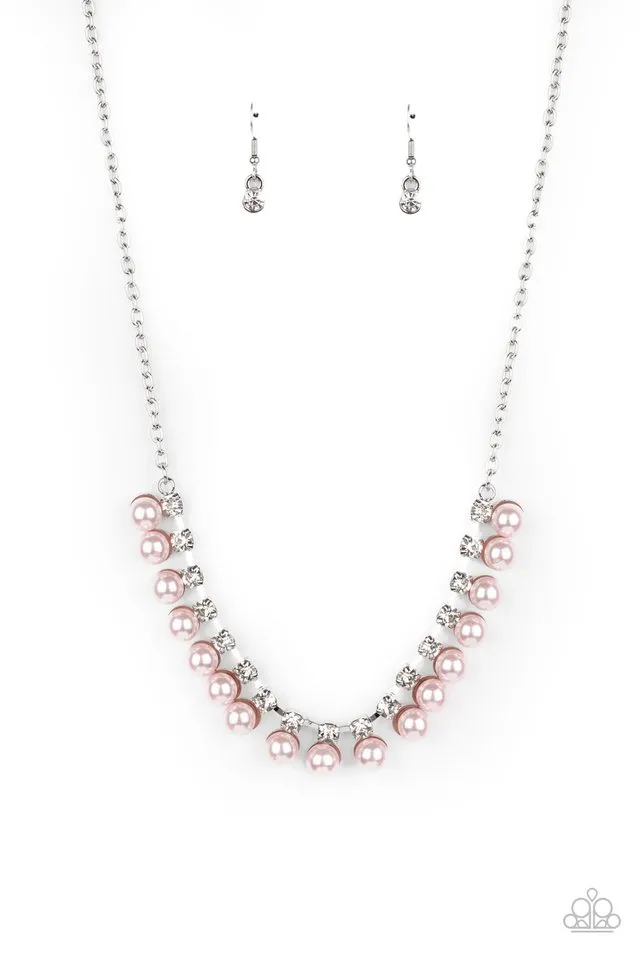 Paparazzi Necklace ~ Frozen in TIMELESS - Pink