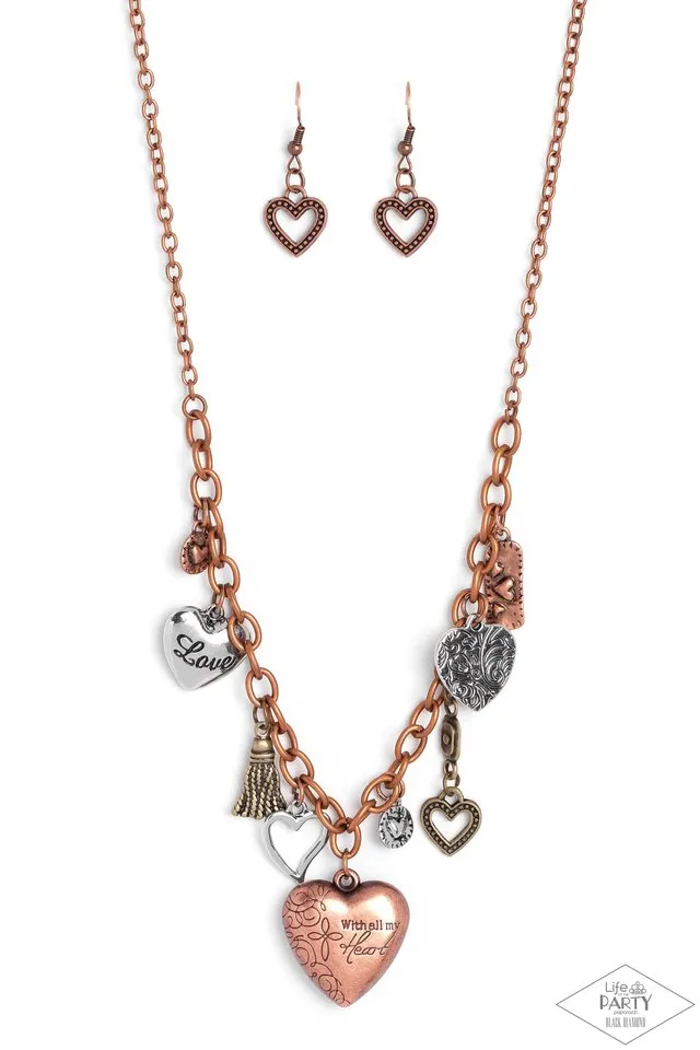 Paparazzi Necklace ~ Heart Of Wisdom - Multi