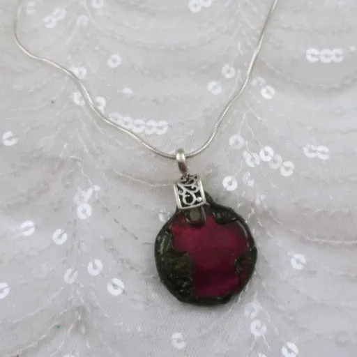 Pink Handmade Timeless artisan Pendant Necklace