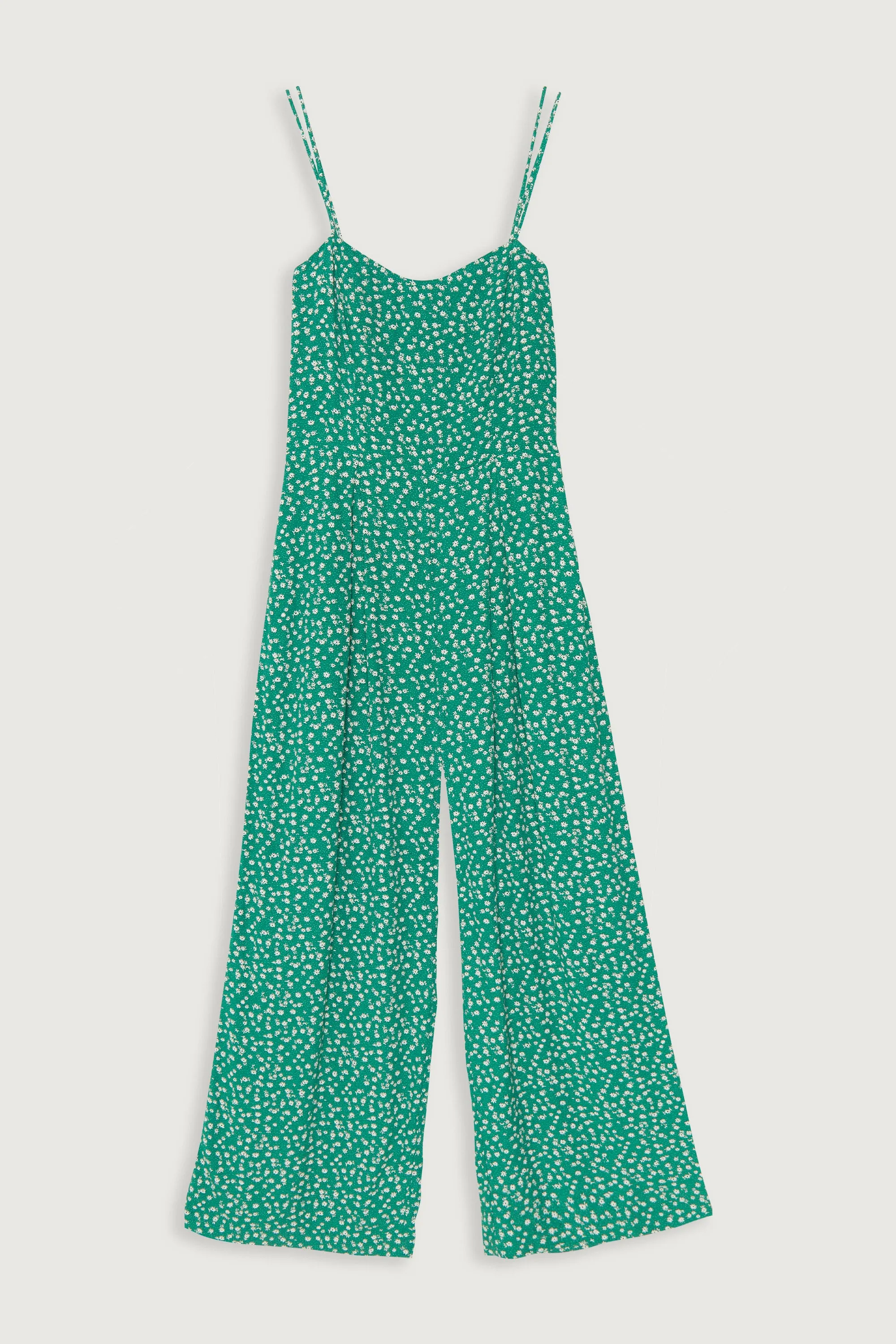 PRINTED SLEEVELESS JUMPSUIT