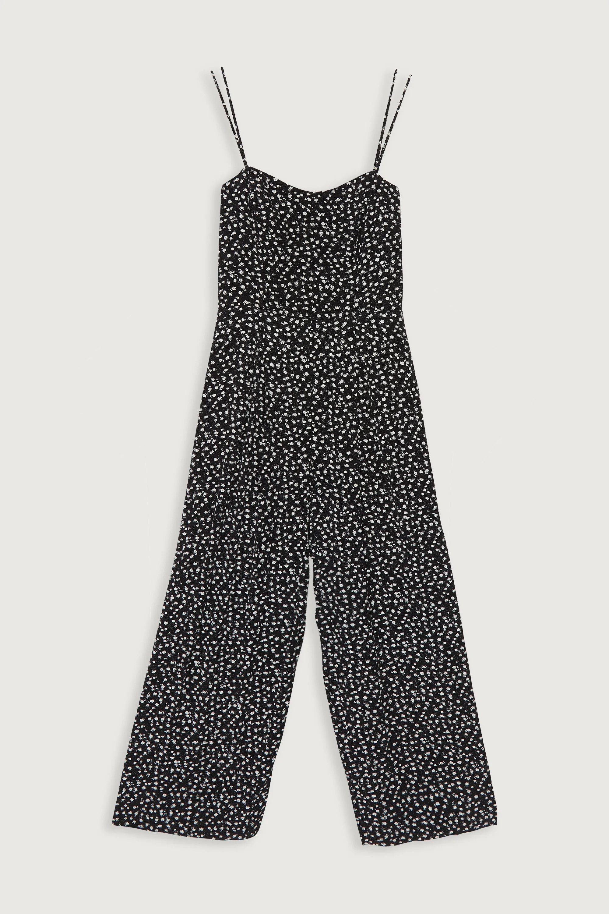 PRINTED SLEEVELESS JUMPSUIT