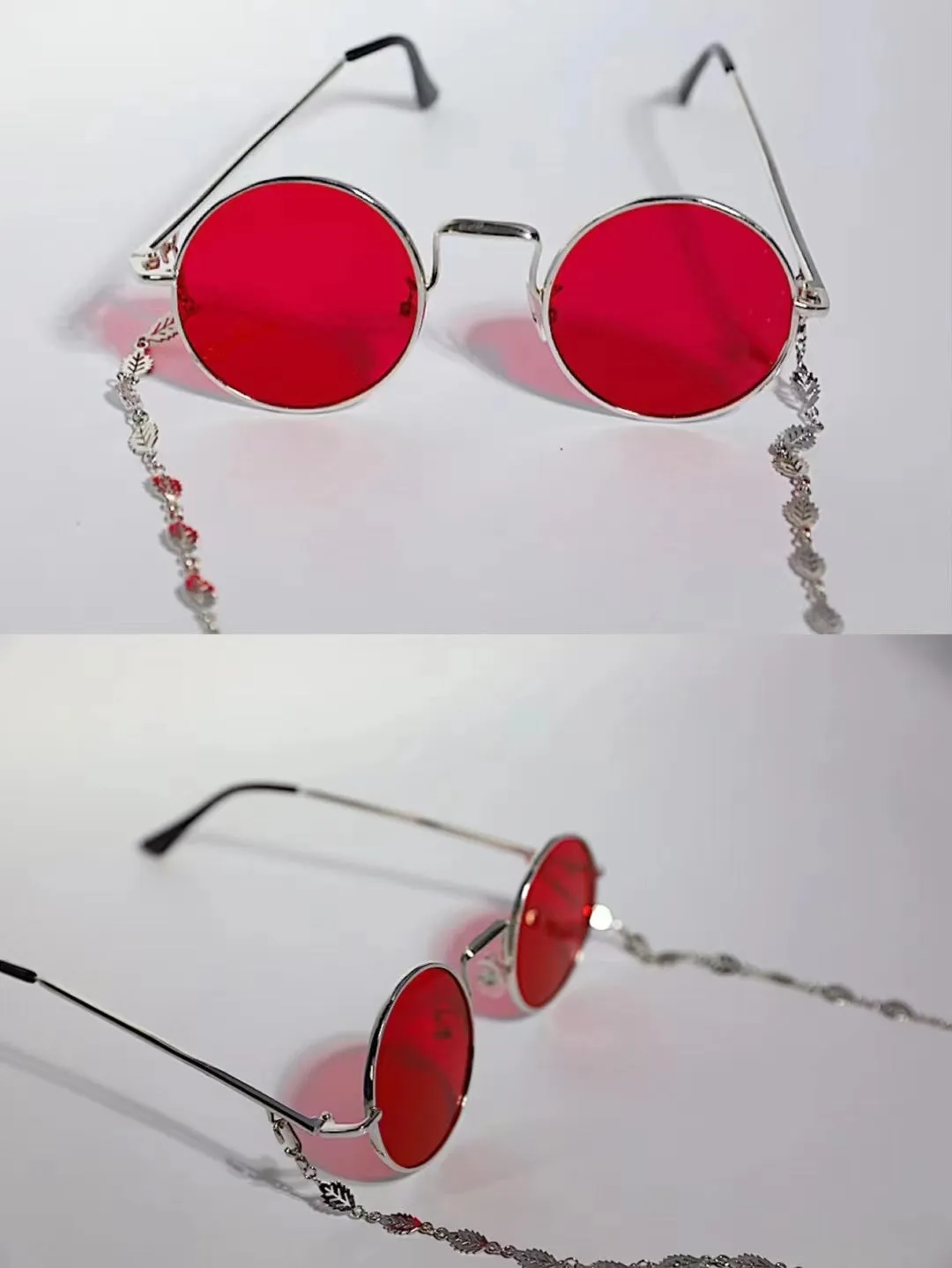 Red vintage glasses