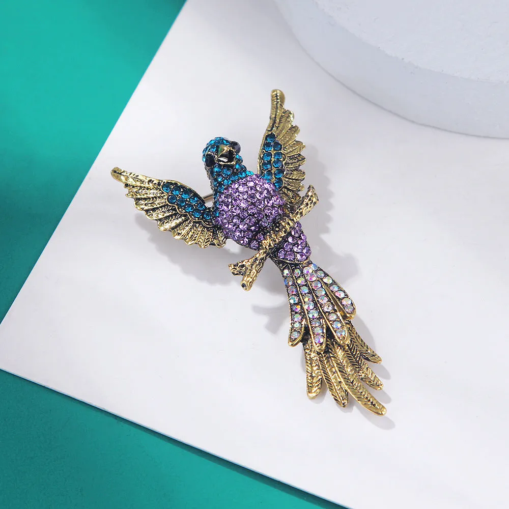 SB359 - Colorful Bird Brooch