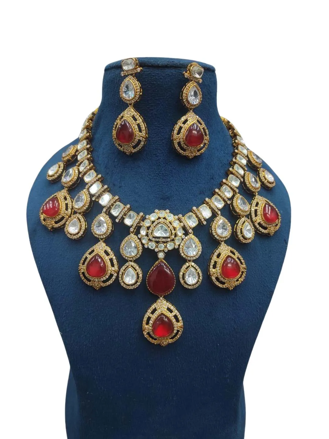 Semi Precious Stone Studded Bridal Necklace