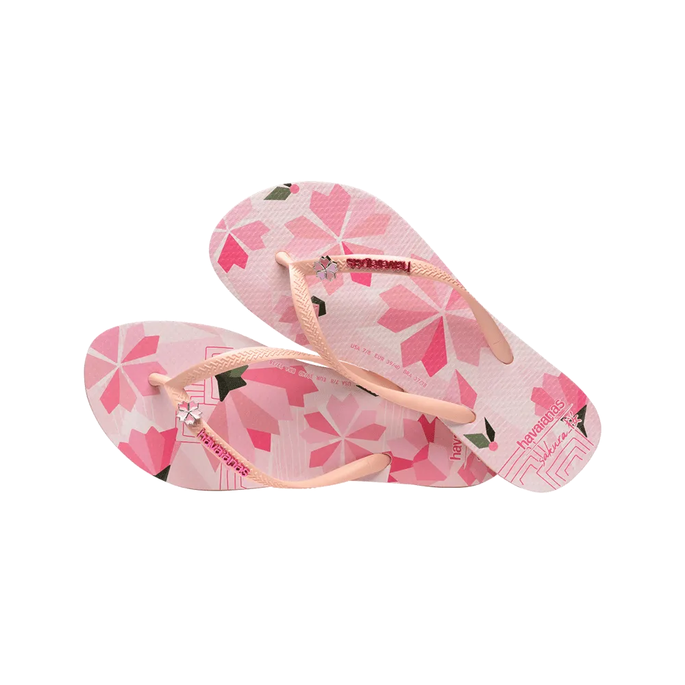 Slim Sakura Flip Flops