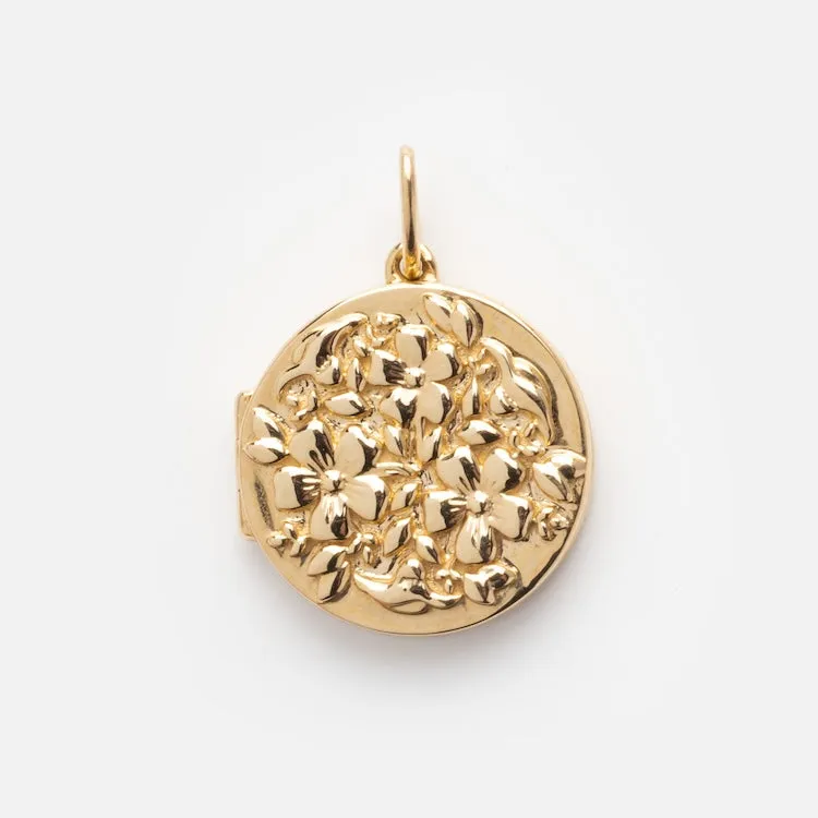 Solid Gold Locket Charm