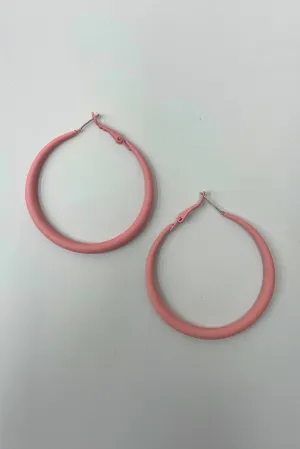 Sweet Pink Hues Hoop Earrings