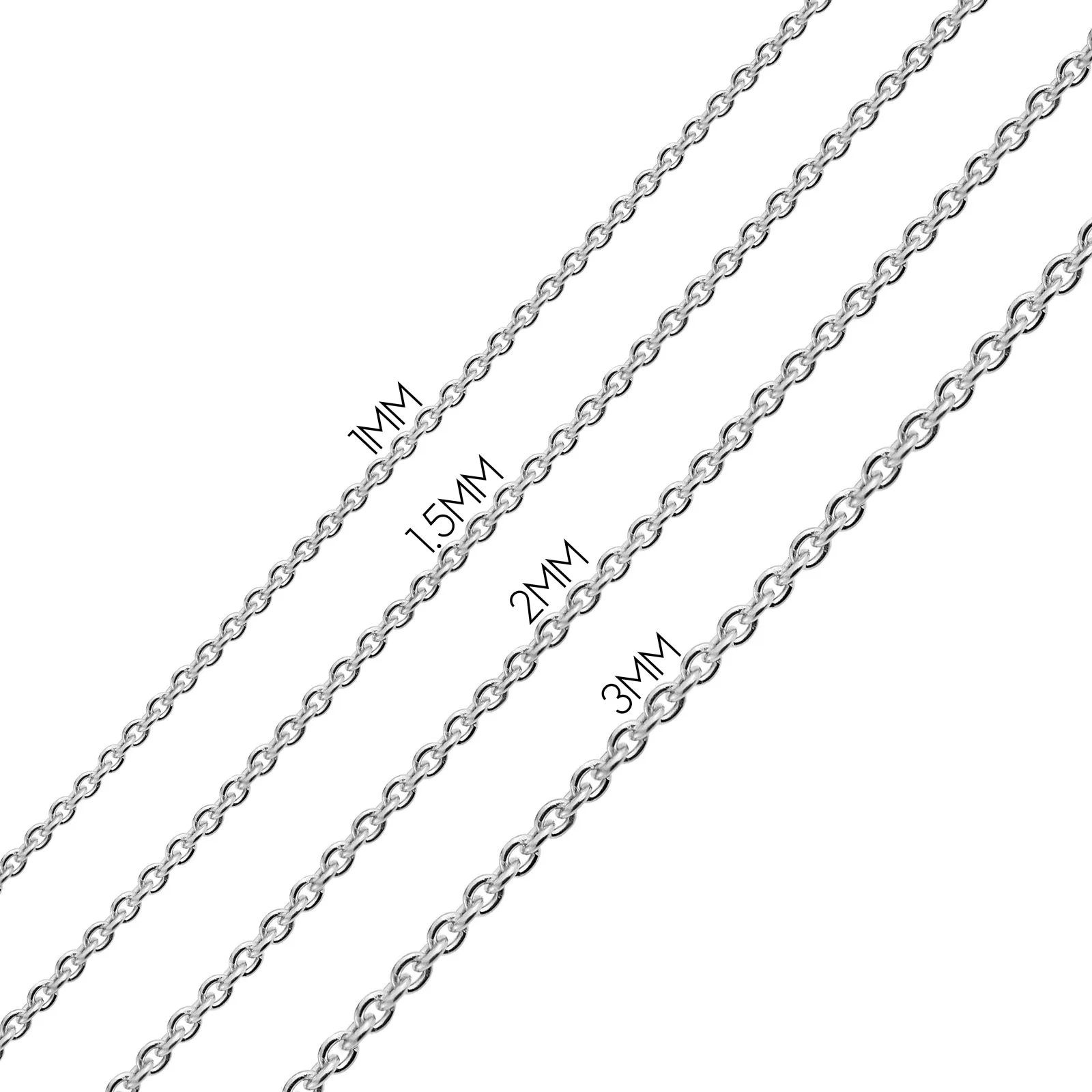 Traditional Dainty Sterling Silver Strand Necklace with Round Beads 16-20 Inch