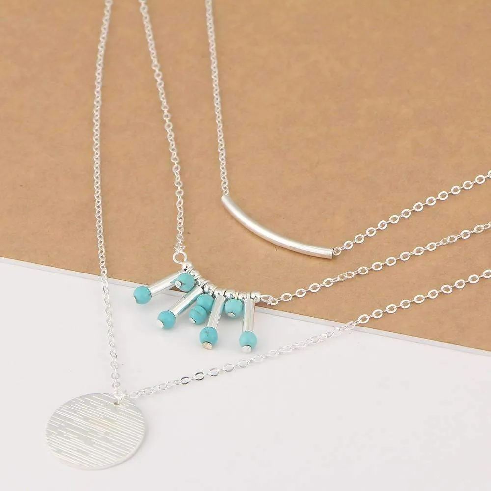 Turquoise Multi-Layer Necklace