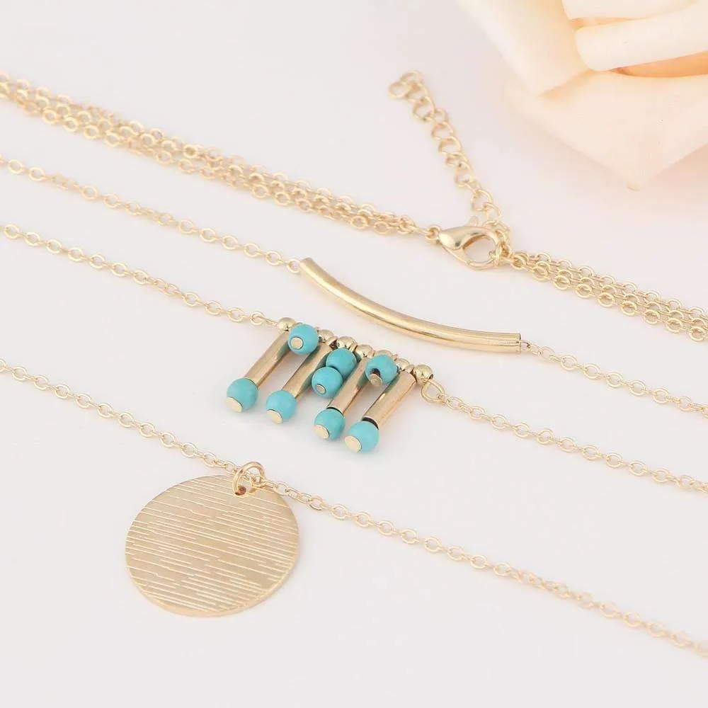 Turquoise Multi-Layer Necklace