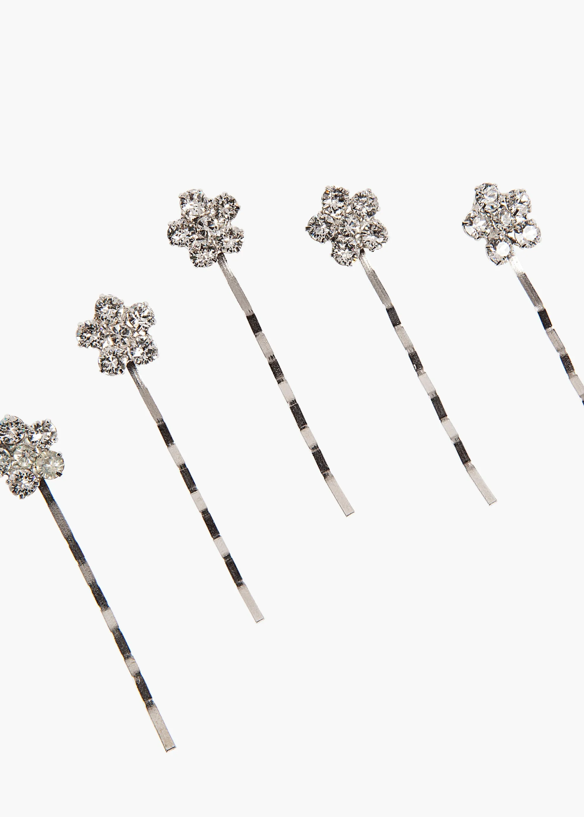 Violet Bobby Pin Set -- Crystal