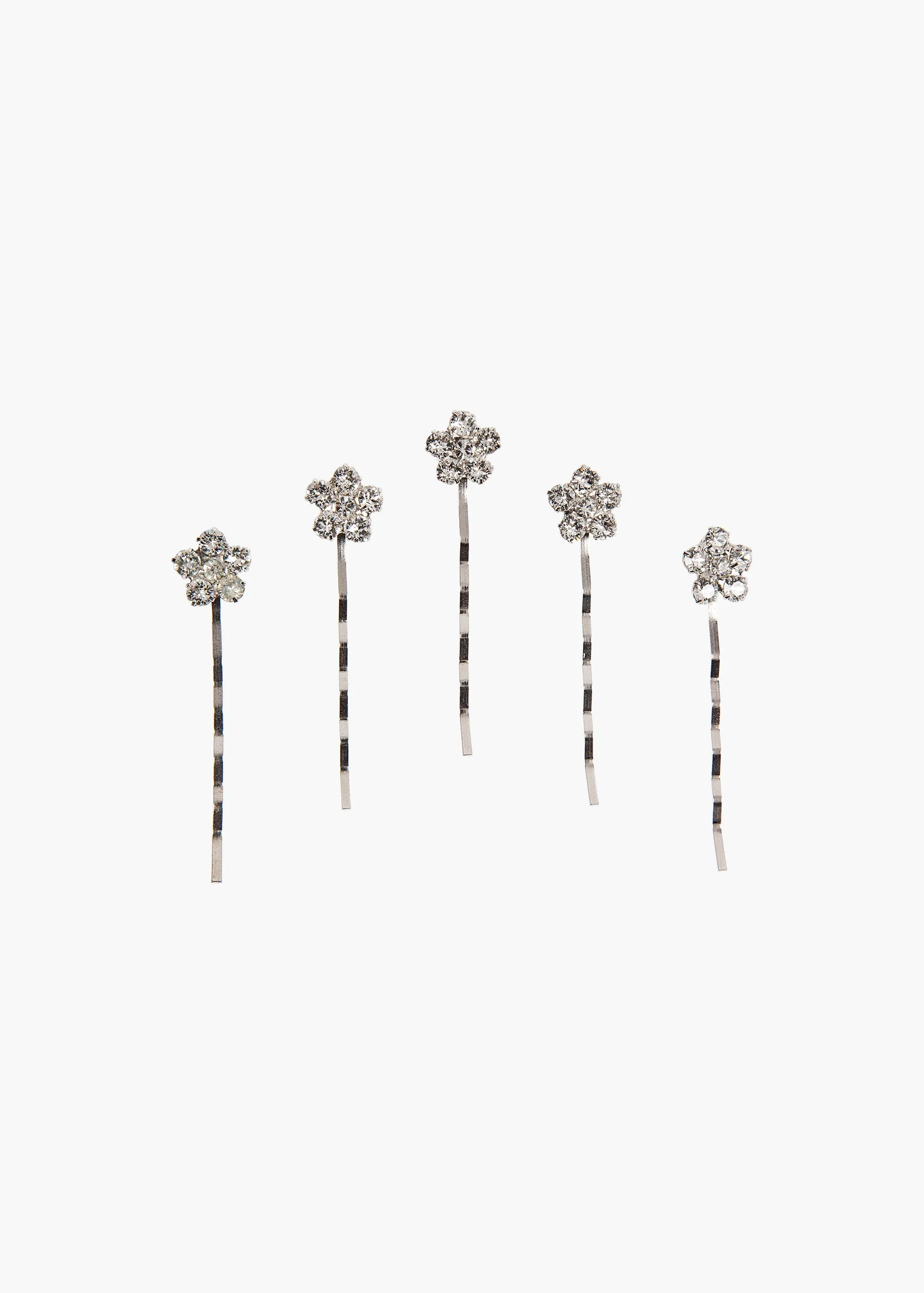 Violet Bobby Pin Set -- Crystal