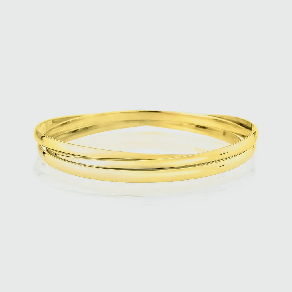 Walton 9ct Yellow Gold Russian Wedding Bangle